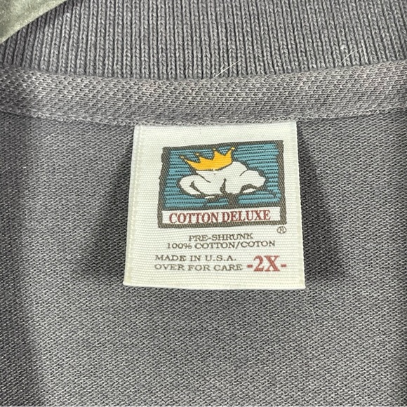 Cotton Deluxe. Long sleeve polo. Montana Embroidered logo. Size 2X. - Picture 4 of 6